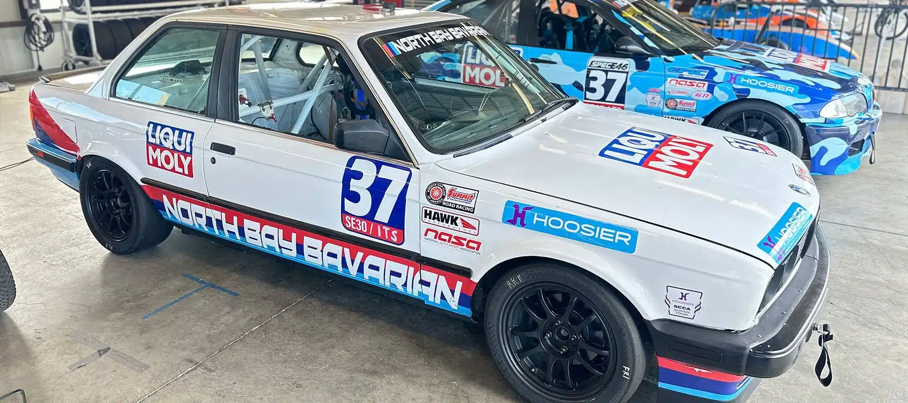 BMW racecar with Liquimoly sponsorship