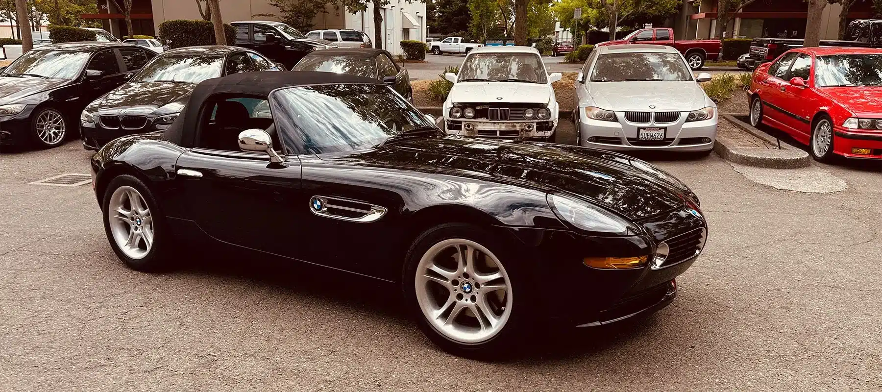 Black BMW sports car